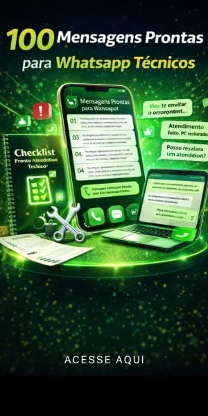 Pack de 100 Mensagens Prontas para Tecnico